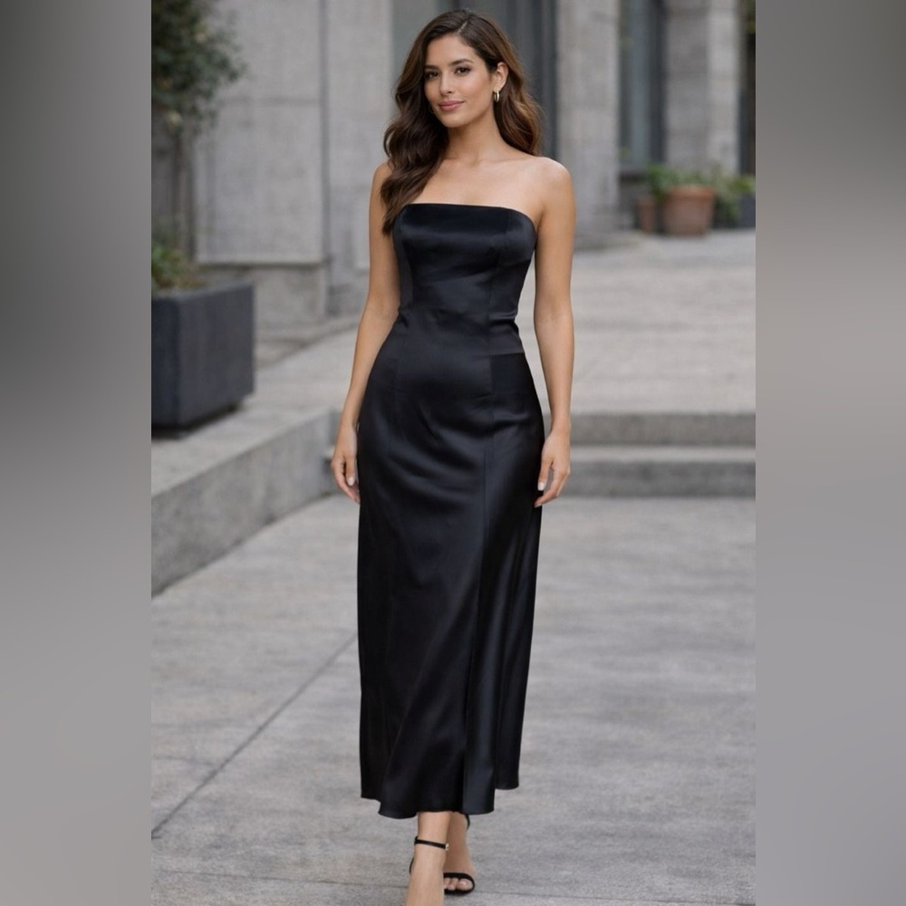 Calvin Klein Black Sleeveless Formal Dress Size 2 Elegant Gown Sz 2
